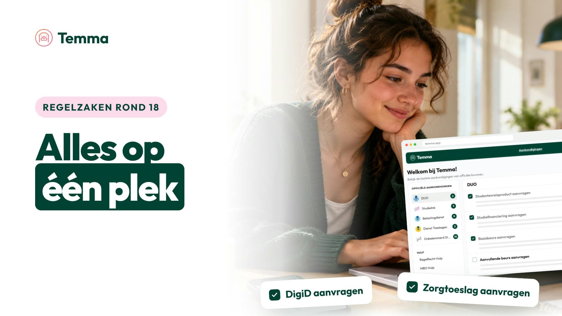 Video over Temma: regelzaken rond 18, alles op één plek